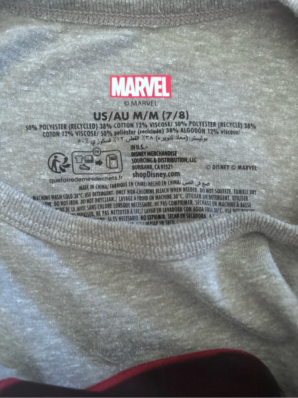 Marvel Spider-Man Graphic Tee - Gray, Red, Blue
